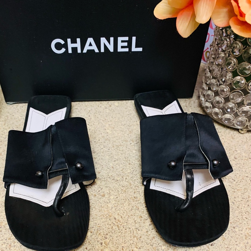 💯Chanel Barbell Sandals